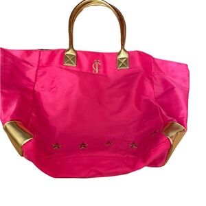 Juicy Couture Pink and Gold Tote Bag